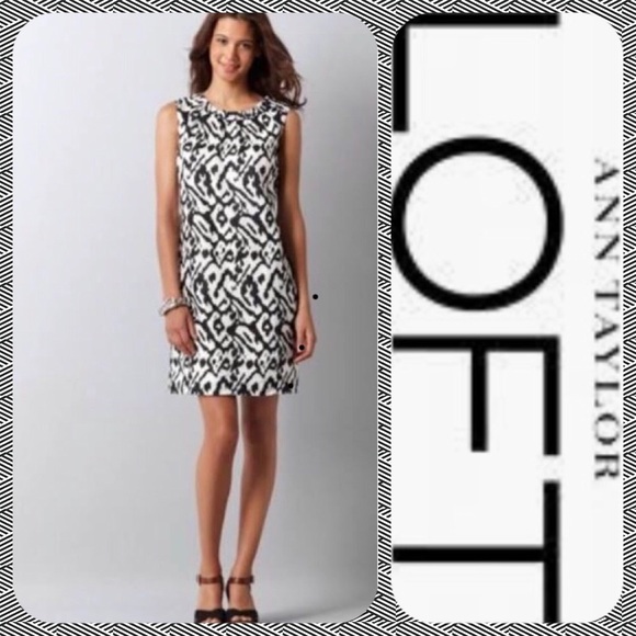 LOFT Dresses & Skirts - Anne Taylor Loft Sleeveless Shift Dress -4
